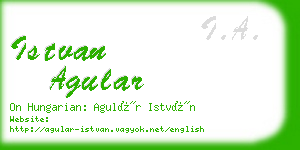 istvan agular business card